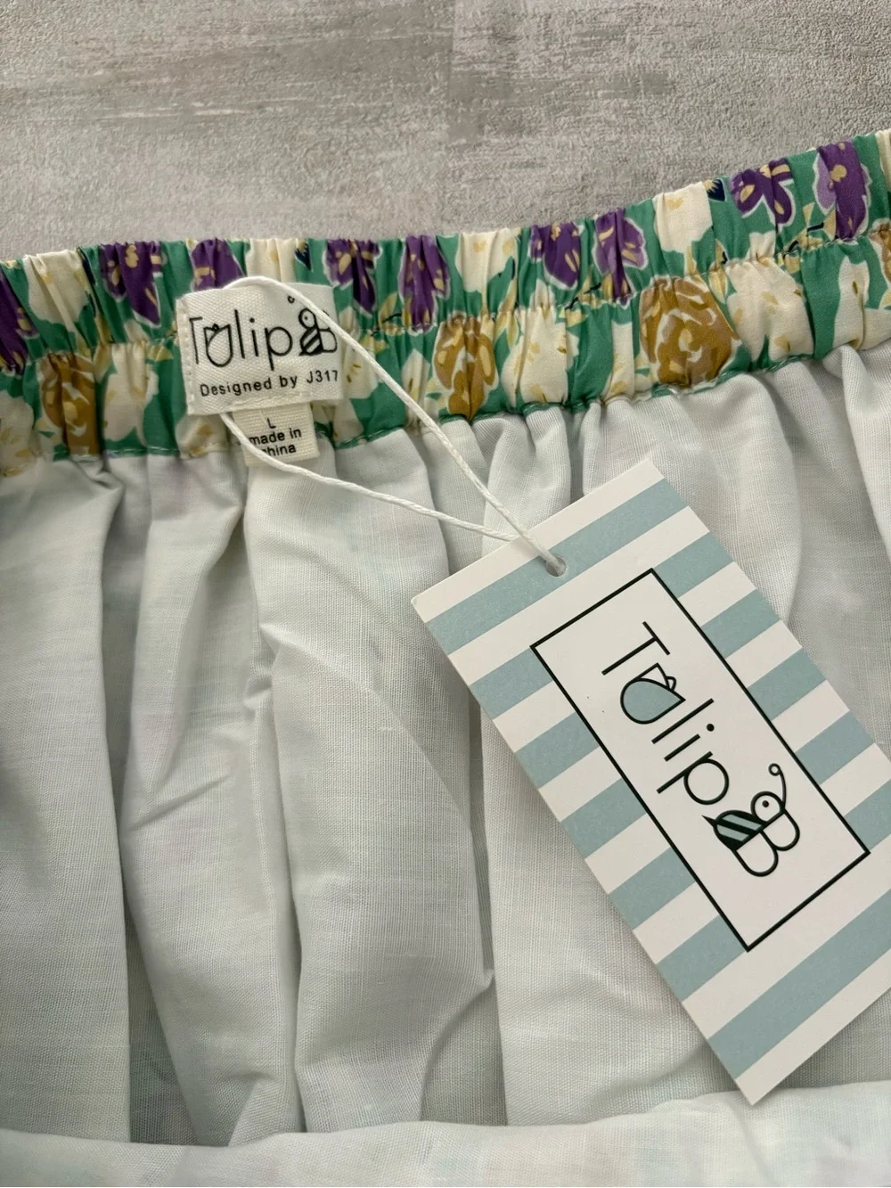 Tulip B Floral A-Line Midi Skirt - Picture 7 of 10